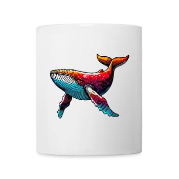 Baleine - Mug blanc - blanc - Devant