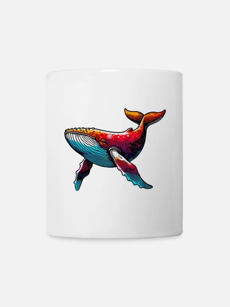 Wal - Tasse - Weiß