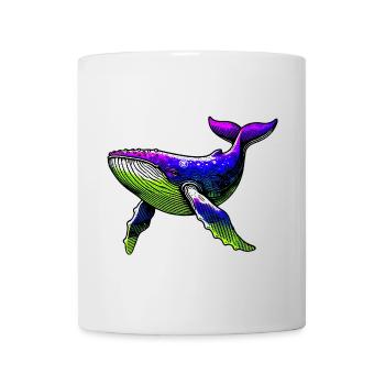 Baleine - Mug blanc - blanc - Devant