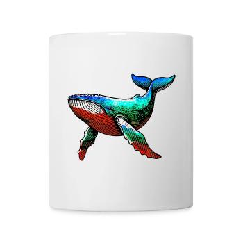 Wal - Tasse - Weiß - Vorne
