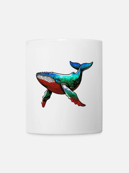 Wal - Tasse - Weiß