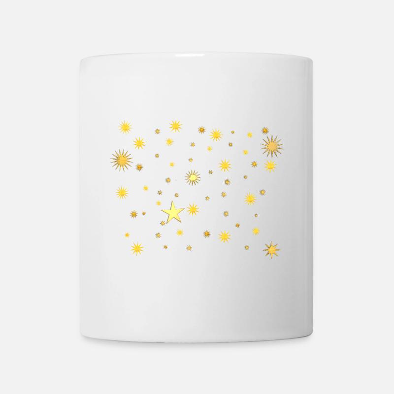 Golden Star Sparks - Mug - white