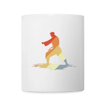 Karate Guy Drawing Vintage - Mug - white - Front