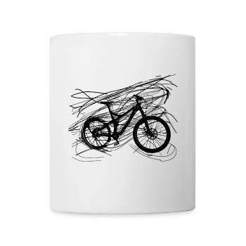 Bicycle Line Art - Mug - white - Front