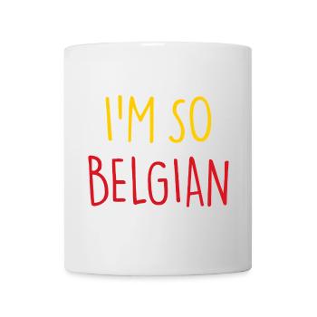 I'M SO BELGIAN Belgisch Belgien - Tasse - Weiß - Vorne