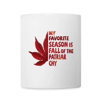 My favorite season is Fall of the Patriarchy - Mug - white - Front