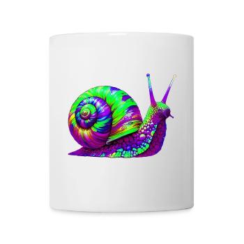 Schnecke - Tasse - Weiß - Vorne