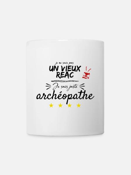 je ne suis pas un vieux réac - Mug blanc - blanc