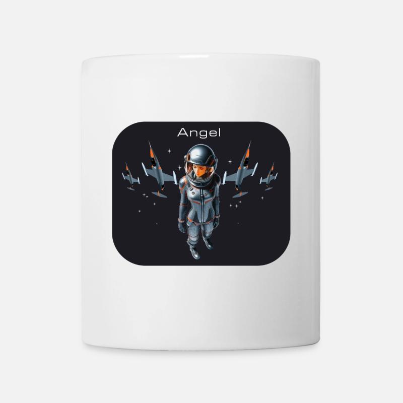 jet fighter angel - Mug - white