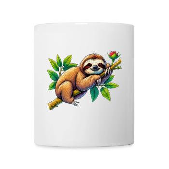 Faultier - Tasse - Weiß - Vorne