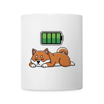 Dog Sleeping Recharging Night Bedtime - Tasse - Weiß - Vorne