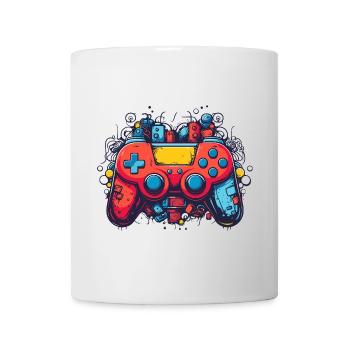 Manette de jeu vintage - Mug blanc - blanc - Devant