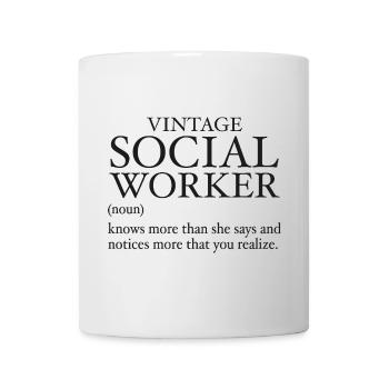 Vintage Social Worker - Mug - white - Front