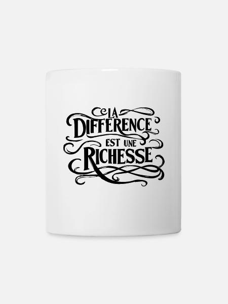 La différence est une richesse  - Mug blanc - blanc