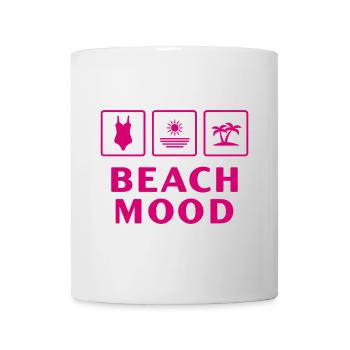Beach Mood Sommer Sonne Meer Urlaub - Tasse - Weiß - Vorne