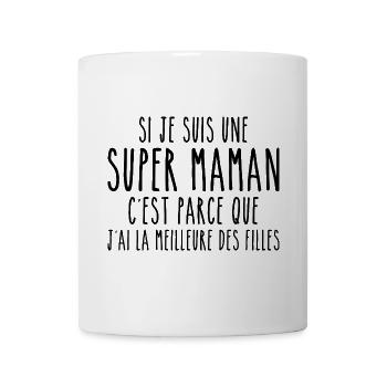 J'ai la meilleure des filles - Mug blanc - blanc - Devant