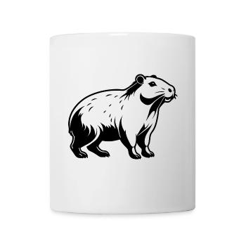 Capybara - Cute Animal Sticker - Tasse - Weiß - Vorne