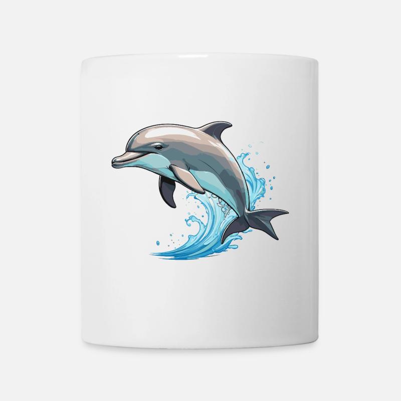 Delfin - Cute Ocean Pet Design - Tasse - Weiß