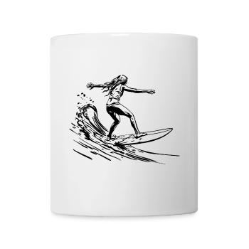 Surfeuses - Mug blanc - blanc - Devant