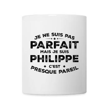 Philippe Un Prénom, Une Attitude L’Humour Philippe - Mug blanc - blanc - Devant