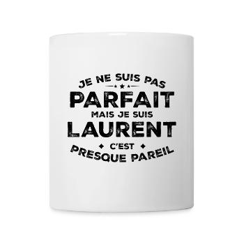 Laurent Un Prénom, Une Attitude L’Humour Laurent - Mug blanc - blanc - Devant
