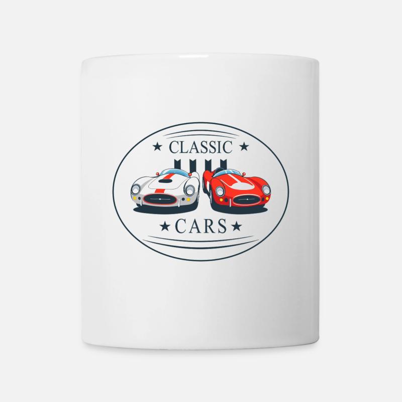 Voitures classiques - Mug blanc - blanc