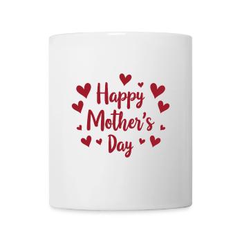 Herzlicher Gruß zum Muttertag - Tasse - Weiß - Vorne