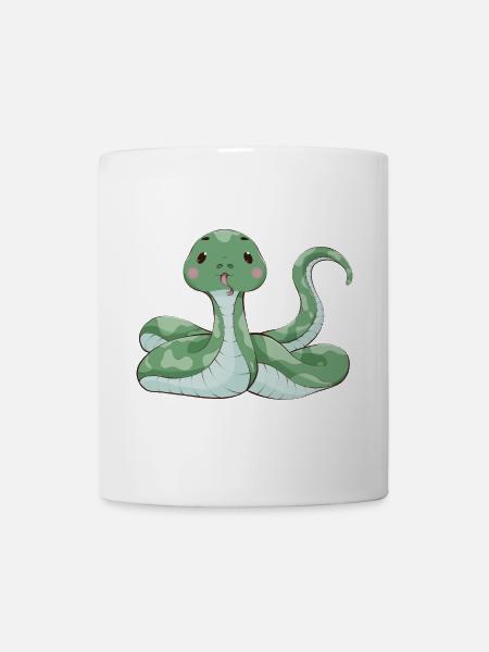 Schlange - Tasse - Weiß