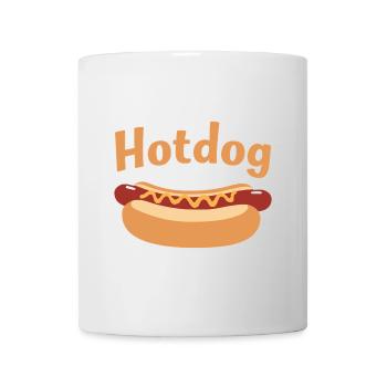 Hotdog Liebe in Schwarz-Weiß Look - Tasse - Weiß - Vorne