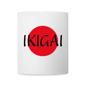 Ikigai - wofür es sich zu leben lohnt. Sinn Freude - Tasse - Weiß - Vorne