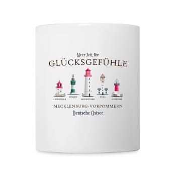 Rügen, Poel, Usedom, Hiddensee Hand Drawing - Mug - white - Front