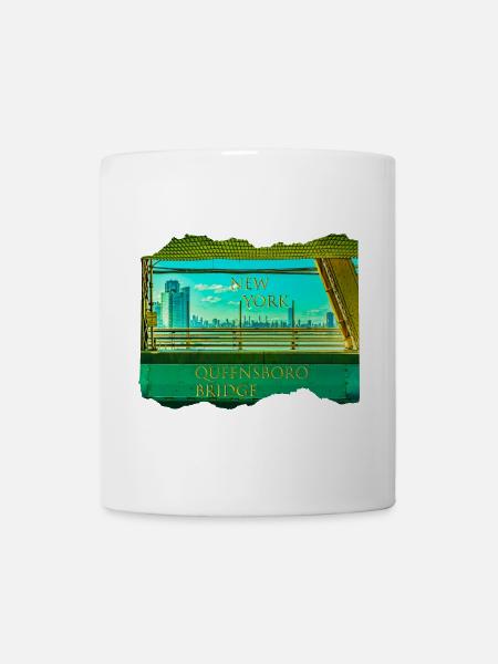Queensboro Bridge – New York’s Steel & Skyline - Tasse - Weiß