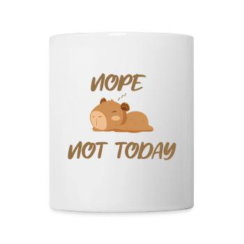 Nope not today capybara - Tasse - Weiß - Vorne