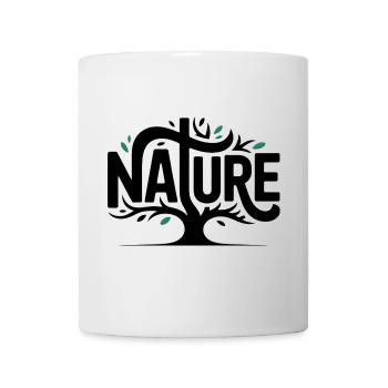 Natur - Cooles natürliches Logo - Tasse - Weiß - Vorne