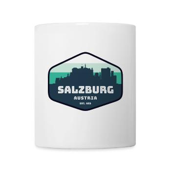 Silhouette de la ligne d’horizon de Salzbourg - Mug blanc - blanc - Devant