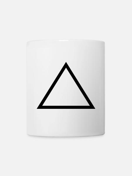 Dreieck - Tasse - Weiß