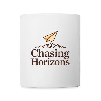 Paper Airplane Saying Quote Chasing Horizons - Mug - white - Front