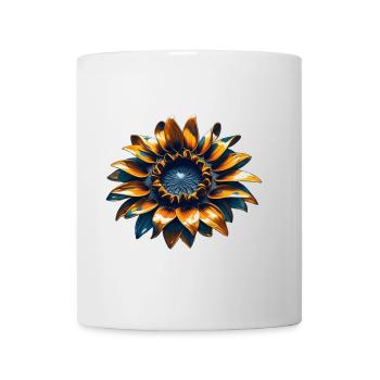 Sonnenblume mit Eisen - Tasse - Weiß - Vorne