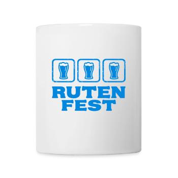 Rutenfest Ravensburg Bier Symbole - Tasse - Weiß - Vorne