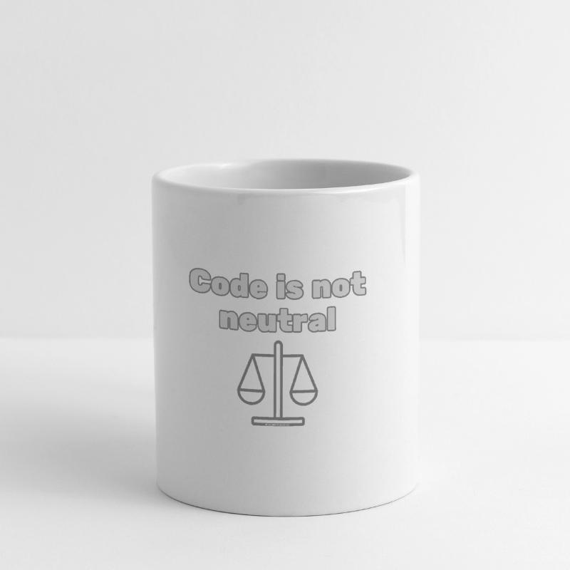 Le code n’st pas neutre Énoncé d’éthique du codeur Mug blanc