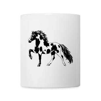 Spotted Saddlehorse – Elegant gaited horse Pinto - Mug - white - Front