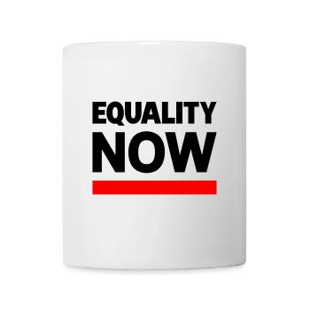 Slogan de la déclaration EQUALITY NOW - Mug blanc - blanc - Devant