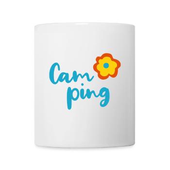 Camping Fleur Camper Fan Vacances Van Life Été - Mug blanc - blanc - Devant