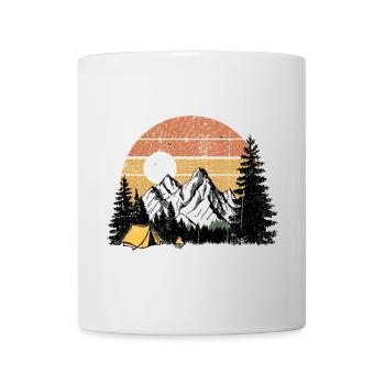 Sunset Mountain Wilderness Scene - Mug - white - Front