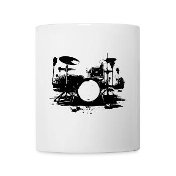 Percussion - Mug blanc - blanc - Devant