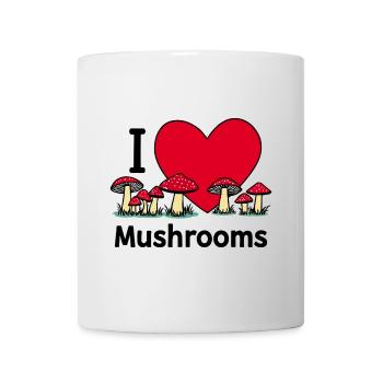 I love mushrooms - Mug - white - Front