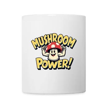 Mushroom Power Funny Strength Sports Mushroom - Mug blanc - blanc - Devant