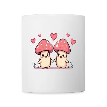 Mushrooms in love - Mug - white - Front