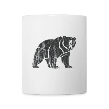 Abstract bear with line patterns - Mug - white - Front