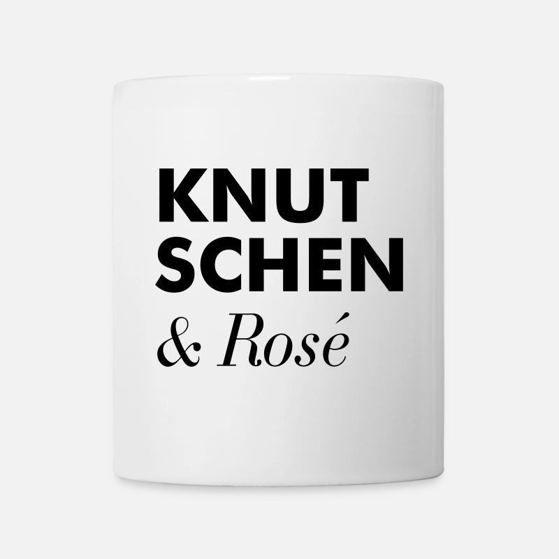 Knutschen Rosé Sommer Tshirt - Tasse - Weiß